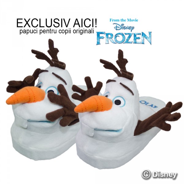 Frozen Olaf Stompeez - papuci pentru copii originali cu personajele Frozen