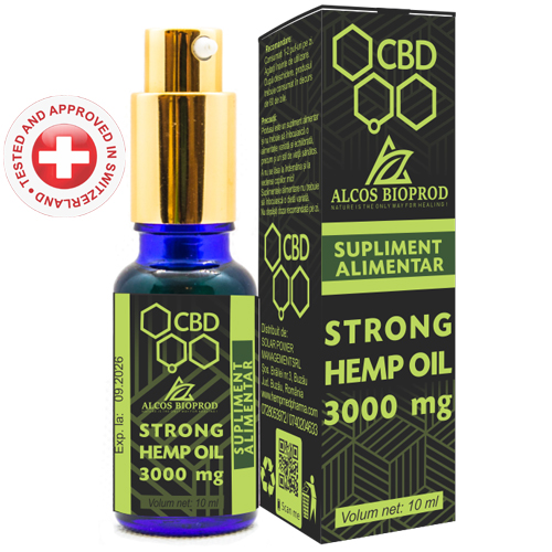 Strong Hemp Oil 3000 mg, Alcos Bioprod
